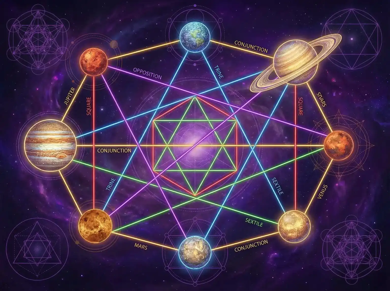 行星相位解读 - 哪里傻子最多 | 占星学进阶